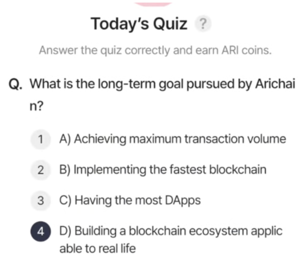 ARI Wallet Daily Quiz Answer 27 May 2025 (AriChain)